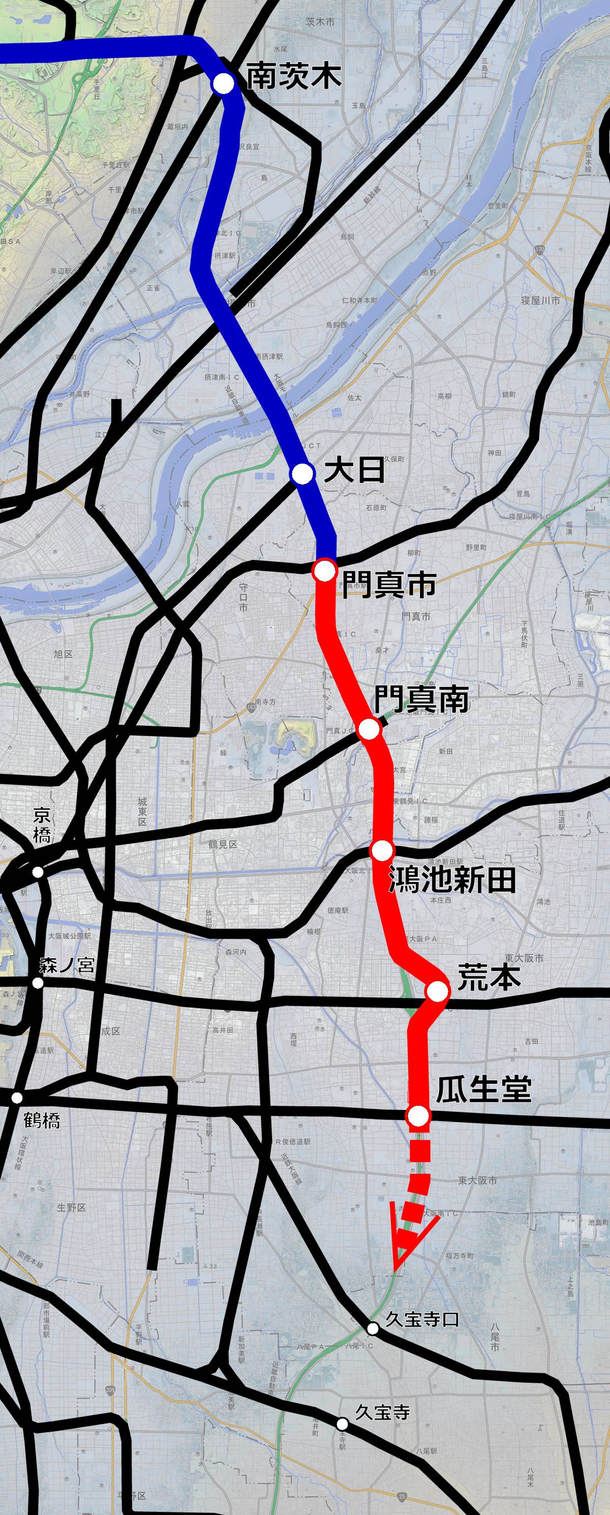 大阪モノレール線の延伸 未来鉄道データベース